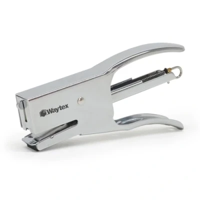 Image de Pince Agrafeuse de Bureau 25 feuilles WAYTEX 931550 Compacte 100% métal, pour agrafes 24 6 et 26 6, usage intensif Chrome