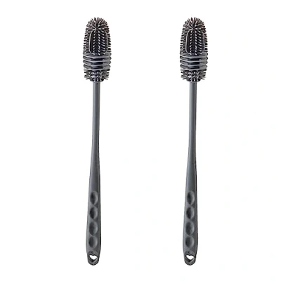 Image de Goupillon en Silicone pour Biberons, À Long Manche Vaisselle, Cuisine Nettoyer Les Biberons Et Tasses (1/2/4)