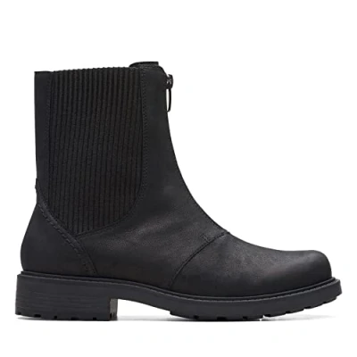 Image de Clarks Femme Orinoco2 Up Botte Tendance, Black Leather, 37 EU