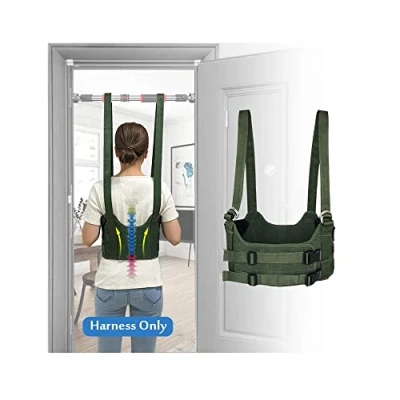 Image de Appareil de traction lombaire pour décompression la colonne vertébrale Ceinture soulager les douleurs Dispositif d&#039;alignement du dos Harnais extensible à l&#039;envers（Small：34 38）