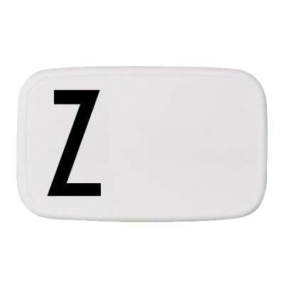 Image de Design Letters Lunch Box Blanc (A Z) Cadeau Noel Homme &amp; Femme Parfait comme Boite a Gouter Enfant, Adulte Repas Sans BPA/BPS Micro ondable 850 Ml