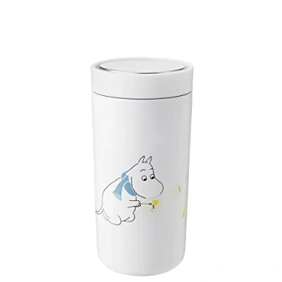 Image de Stelton gobelet To Go Click Moomin Frost, acier inoxydable, plastique, bleu, 400 ml