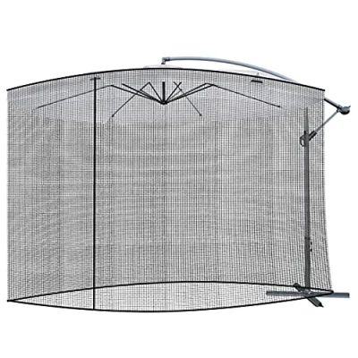 Image de MT MALATEC 12266 Moustiquaire pour parasols, à fermeture éclair, 3 m