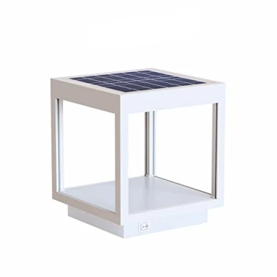 Image de Beneito Faure Visor Lanterne Extérieure Solaire IP65 Lampe de Table LED en Aluminium à Énergie avec Panneau Intégré 3.5W 120 flux lumineux 460 lumen (Blanc)
