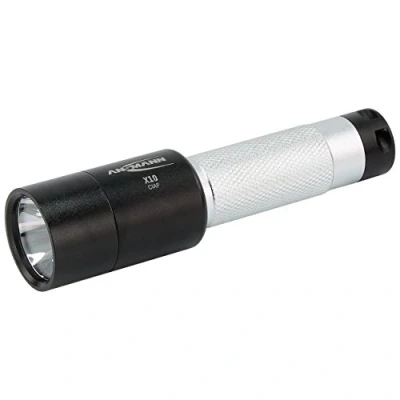 Image de Ansmann lampe Torche LED Couleur Argent X10 / Petite Pratique et Parfaitement Adaptée à une Utilisation Quotidienne dans la Maison, ou Voiture Protégée contre les Projections d&#039;Eau