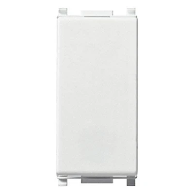 Image de Vimar 14008 Poussoir 1P NO 10 A 250 V , éclairable en disque, touche remplaçable, série Plana, blanc