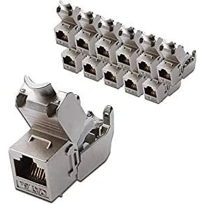 Image de Assmann DN 93615 Digitus Professional Module Keystone catégorie 6A, blindé, raccord de montage sans outil Jack
