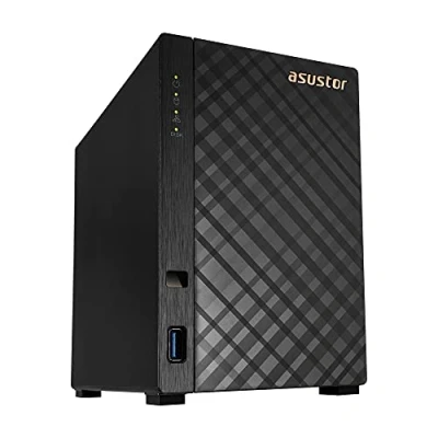 Image de Asustor Drivestor AS1102T 2 Baies Serveur NAS Boîtier Quad Core 1.4 GHz CPU, 2.5GbE Port, 1 Go RAM DDR4 (sans Disque)