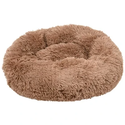 Image de Flamingo Coussin pour Chien Krems Donut Rond Moka diamètre 50cm