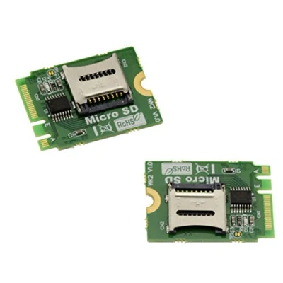 Image de KALEA INFORMATIQUE Adaptateur Convertisseur M2 E A Key vers MicroSD MicroSDHC MicroSDXC ou Carte TF