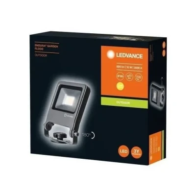 Image de LEDVANCE Endura Flood Spike LED Projecteur Piquet Extérieur Gris foncé 10 Watts 800 Lumens Blanc Chaud 3000K Etanche IP65