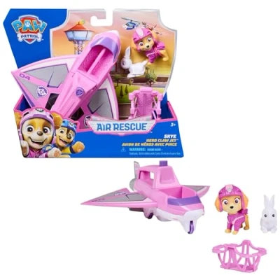 Image de Paw Patrol Pat Patrouille Véhicule Figurine Stella Air Rescue Voiture À Collectionner 2 Accessoires Jouet Enfant 3 Ans et +