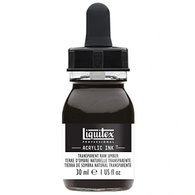 Image de Liquitex Professional Encre Acrylique Flacon Avec Pipette 30 ml Terre D&#039;Ombre Naturelle Transparente