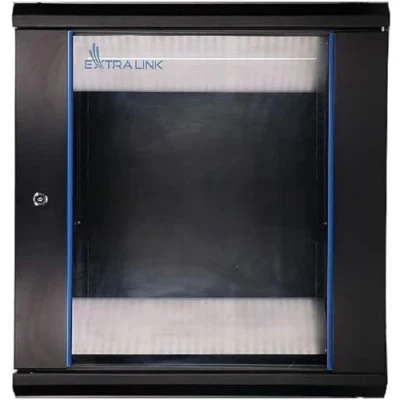 Image de ExtraLink étagère 12U Rack monté sur Le Mur Noir EX.7263