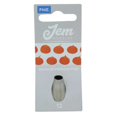 Image de JEM NZ12 Douille Ronde, Acier Inoxydable, Argent, 2 x 3.5 cmNZ12