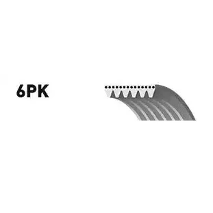 Image de SNR CA6PK1640 Courroie Poly V 1640 6 BMW: 3 Berline, 1 5 portes, Touring, RENAULT: Scénic 1, MEGANE ESPACE 3, FORD: Transit Mk6 Van