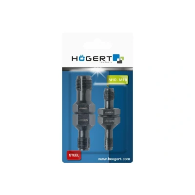 Image de Hogert Technik HT8G405 Assortiment, réparation de filetages M10 x 1.0, M12 1.25, M14 1.5, M18 1.5 2 Acier