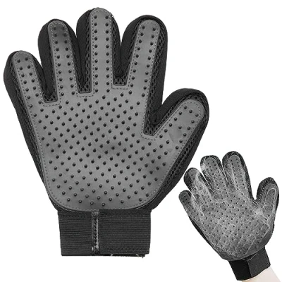 Image de 1 Pièces Gant Chat Brossage,Gant Brosse Chat,Gant Poil pour De Toilettage,Gants Toilettage Animaux,Gant Chat, Chien, Lapin et Cheval,Noir