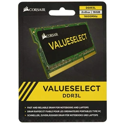 Image de Corsair CMSO16GX3M2C1600C11 Value Select 16GB (2x8GB) DDR3L SODIMM 1600 Mhz CL11