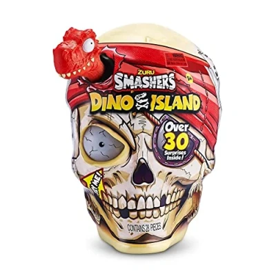 Image de Smashers ZURU Œuf Surprise Dino Island 7488B, crâne géant, Requin, (Jouet de Collection Megalodon, kit d&#039;explorateur, à partir 3 Ans, Slime Dinosaure