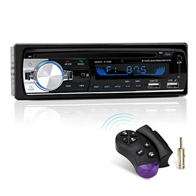 Image de Autoradio Bluetooth, CENXINY 1 DIN Radio Voiture Récepteur avec Lecteur MP3 WMA FM Télécommande, Deux USB Port,Main Libre Stéréo 4 x 65W Soutien iOS, Android (Non RDS/CD)