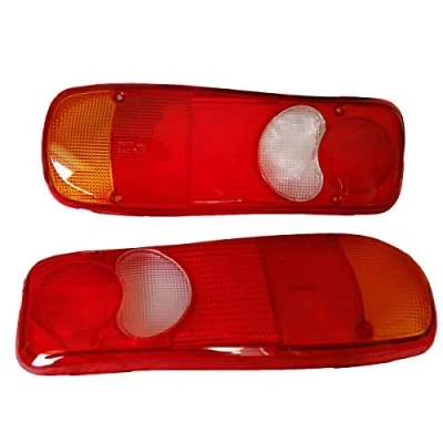 Image de Lot de 2 verres rechange pour feu arrière gauche + droite, verre arrière, camion, remorque, jeu vitres robustes feux