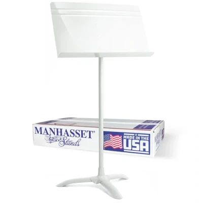 Image de Pupitre Manhasset Symphony blanc verni 4801 W