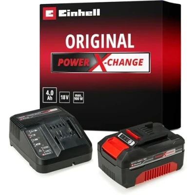 Image de Einhell Starter Kit 4,0 Ah Power X Change (Lithium Ion, 18V, 1 chargeur + batterie Ah, pour tous les appareils Change)