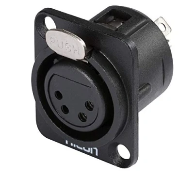 Image de Embase XLR Femelle 4 points Hicon HI X4DF G (l&#039;unité)