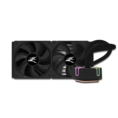 Image de Zalman Reserator5 Z24 Black CPU Liquid Cooler 240mm Radiator 2 x SF120 ARGB fan Processeur Refroidisseur de liquide tout en un 12 cm Noir Neuf