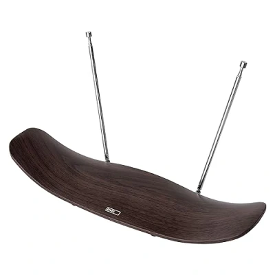 Image de EMOS antenne d&#039;intérieur Design J0708, intérieure Active pour réception de DVB T/DVB T2, Radio FM/Dab, avec Filtre et amplificateur intégrés 3G/4G/5G/LTE, intérieure, Adaptateur