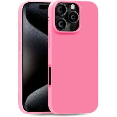 Image de MyGadget Coque Compatible avec iPhone 16 Pro Max Case TPU Souple Cover Protection Extra Fine &amp; Légère Étui Coloré Anti Choc et Rayures Rose