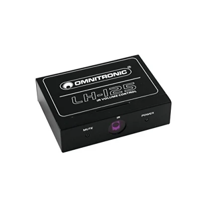 Image de Omnitronic 10355125 Lh 125 IR Régulateur de Haut parleurs stéréo Inclus Télécommande