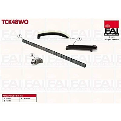 Image de FAI AutoParts TCK48WO Jeu de distribution à chaînes sans joints, roues dentées Simplex, Chaîne vélo SMART: Fortwo I Coupe, Cabriolet