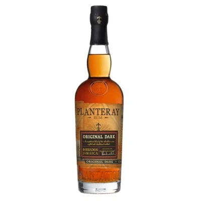 Image de PLANTERAY RUM (Ex Plantation) Original Dark Rhum Vieux Ambré Origine : Caraïbes Notes de Fruits secs &amp; Epices 40% Alcool 70 cl