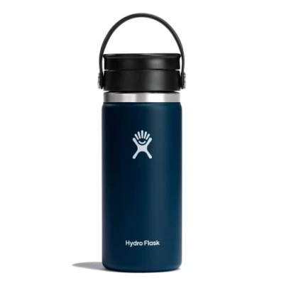 Image de HYDRO FLASK Thermos Isotherme de Voyage 473 ml (16 oz) Café Acier Inoxydable Isolation à double paroi Bouchon pour Siroter Antifuite Ouverture Large Indigo