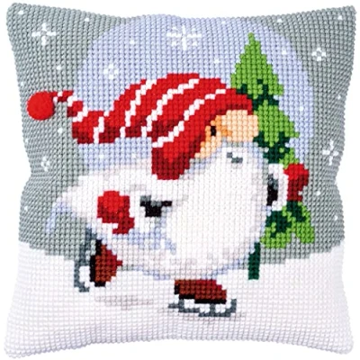 Image de Vervaco Kit coussin au point de croix Gnome Noël, écru