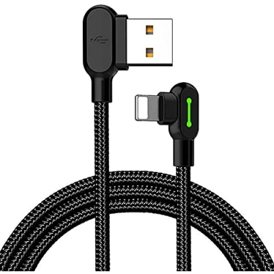 Image de Câble Lightning Coudé 90 , Mcdodo [CA 4673] [1.8M Synchronisation et Charge] pour iPhone X, 8/7, 8 Plus/7 Plus