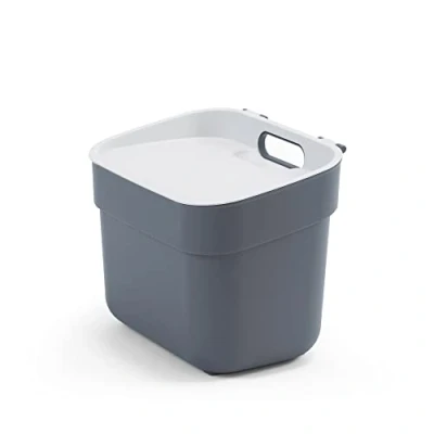 Image de CURVER Ready to Collect Poubelle de recyclage avec couvercle relevable Gris foncé 5 l