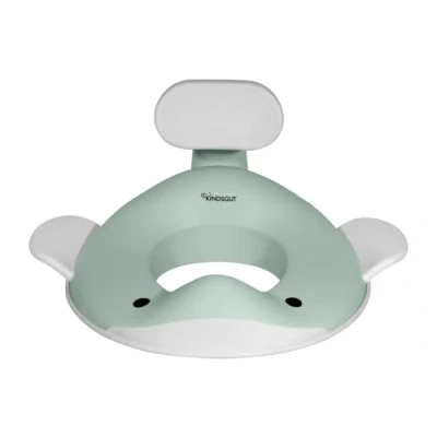 Image de Kindsgut Réducteur de toilette baleine pour enfants, conception adaptée aux dans des couleurs subtiles et modernes, adapté aquamarine