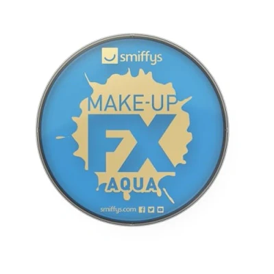Image de Smiffys Maquillage FX de Smiffys, peinture à l&#039;eau pour le corps et visage, bleu pâle, 16ml, solution base d&#039;eau