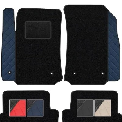 Image de Tapis de Voiture en Moquette 4 pièces Sol antidérapant pour Automobile Un Design Accrocheur Adapte pour: Citroen C4 III Depuis 2020 Bleu