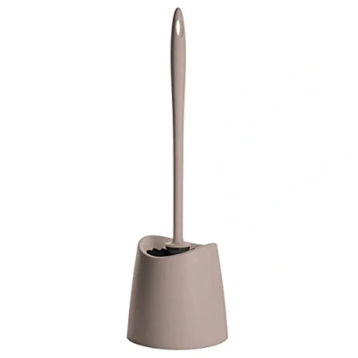 Image de TATAY Brosse WC Standard, Polypropylène, noire, Sans BPA, Fabriquée en Espagne, Taupe, 12 x 38 cm