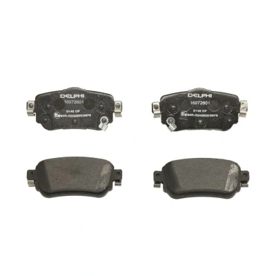 Image de DELPHI LP3145 Jeu de plaquettes frein avec indicateur d&#039;usure sans tôle anti bruit accessoires NISSAN: Qashqai 2, X Trail, Leaf II