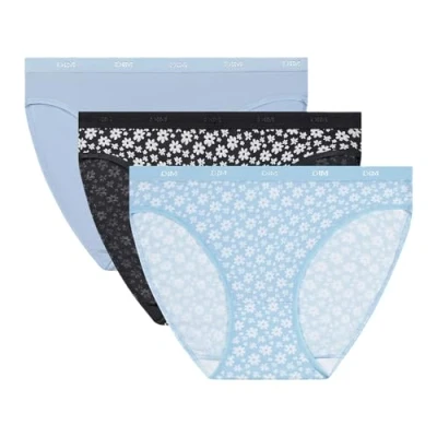 Image de DIM Femme Les Pockets Coton Confortable X3 Culotte, Lot Sunday Bloom, L EU