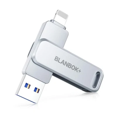 Image de BLANBOK+ Certifié Apple MFI Clé USB 512Go pour iPhone, Photostick Omni Lighting, C Stockage Externe, Compatible avec iPhone,iPad Mac Type et PC