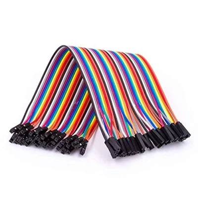 Image de AZDelivery Jumper Wire Cavalier Câble F2F pour Microcontrôleur Breadboard 3 en 1 Multicolore Fil Compatible avec Arduino et Raspberry Pi incluant Un E Book!