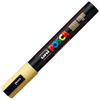 Image de Uni Ball Posca Marqueur pointe moyenne conique PC5M JP Jaune Paille