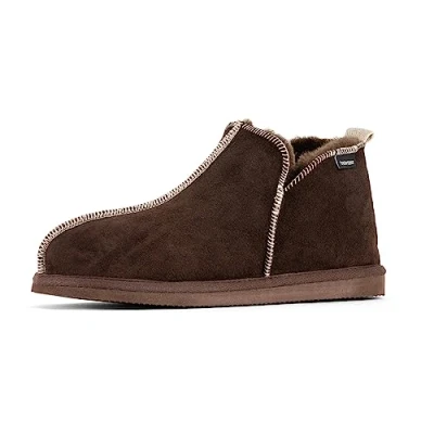Image de Shepherd de Suède Chaussons Andy en peau mouton 100 % véritable Fabrication depuis 1982, Édition limitée Moro Brown, 40 2/3 EU