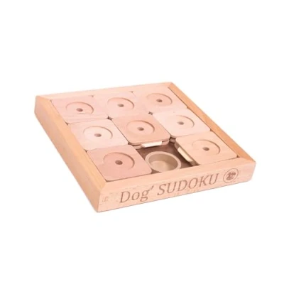 Image de My Intelligent Pets Dog&#039; Sudoku Jouet interactif en Bois pour Chien Taille Jouets Petit Chien, Grand